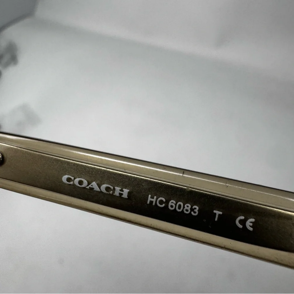 Coach frames HC6083 glasses Dark Tortoise/Crystal Lt Brown new.